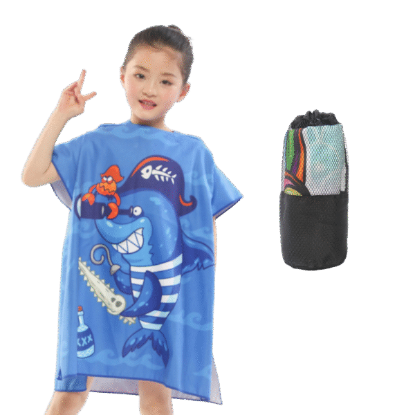 children's quick-drying poncho-xcy7032 - Image 3