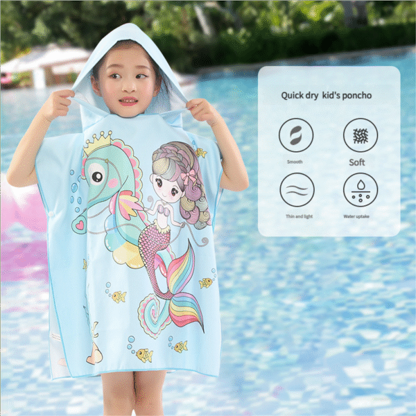 children's quick-drying poncho-xcy7032