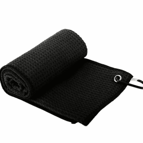 Microfiber Waffle Golf Towel with Clip -xcy7053 - Image 3
