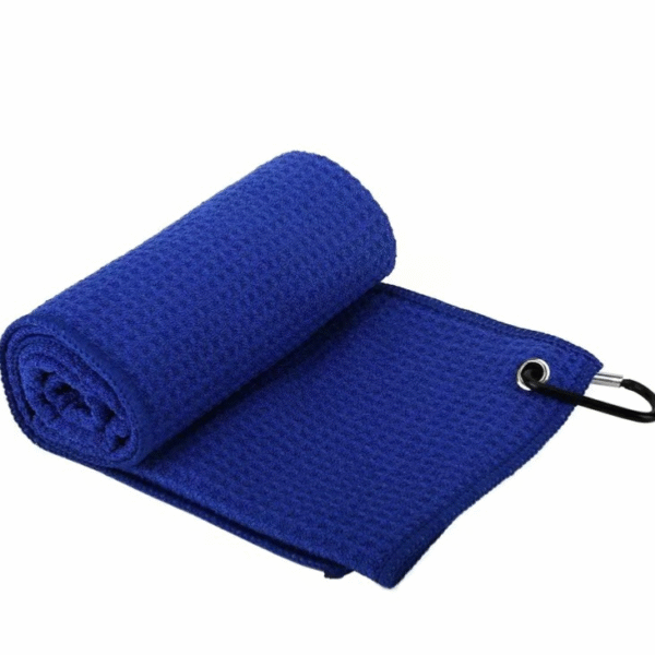 Microfiber Waffle Golf Towel with Clip -xcy7053 - Image 4