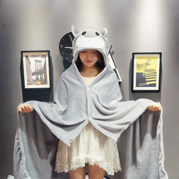 Cartoon hoodied blanket towel - Image 7
