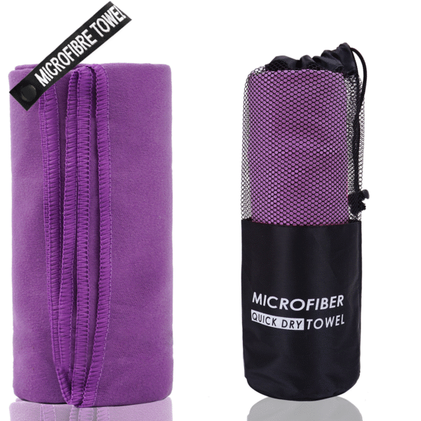 Quick dry sports towel with mesh bag -xcy7001