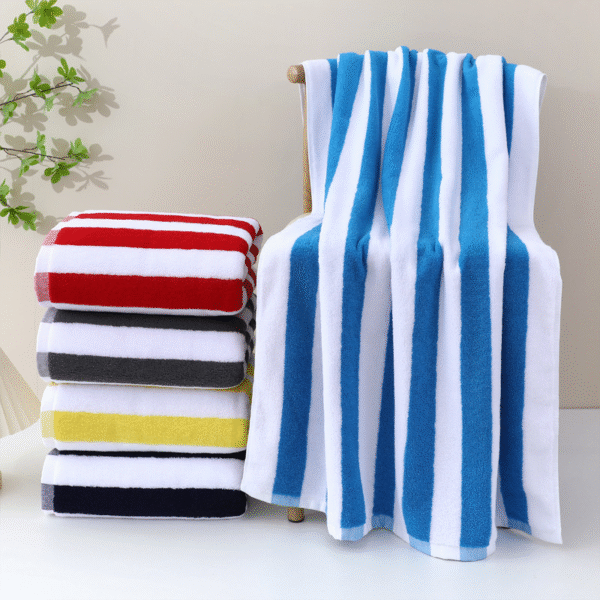 cotton stripe towel - Image 2