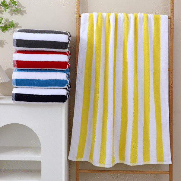 cotton stripe towel - Image 3