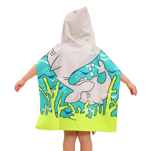 Poncho Beach Towels for Kids -xcy7011 - Image 5