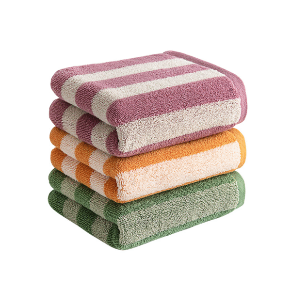stripe cotton face towel -xcy7030 - Image 10