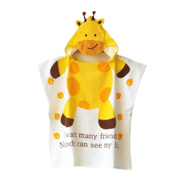 cotton digital printed cartoon pattern children's poncho -xcy7006 - Image 2