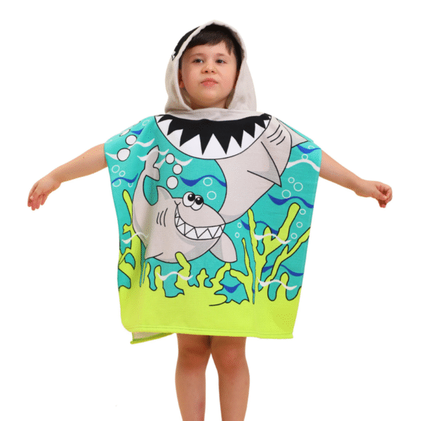 Poncho Beach Towels for Kids -xcy7011 - Image 6