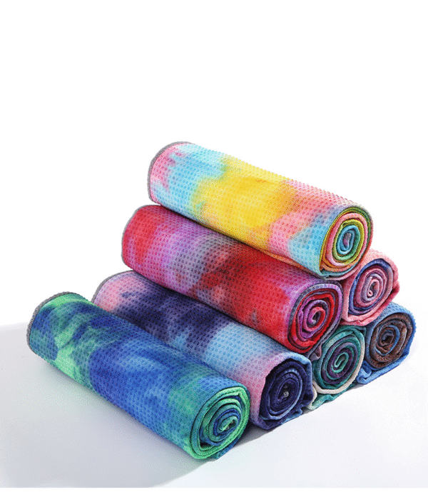 Tie-Dye Anti-slip yoga towel - Image 3