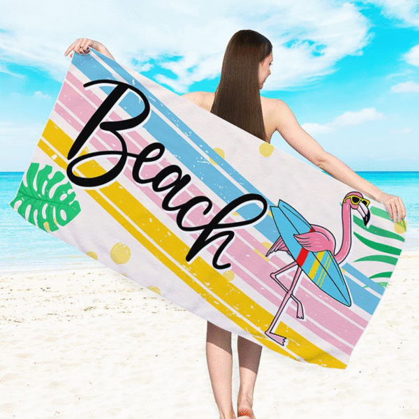 eco-friend microfiber light weight quick dry sand free beach towel xcy8002 - Image 8